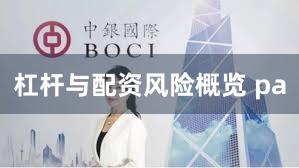 杠杆与配资风险概览 pa
